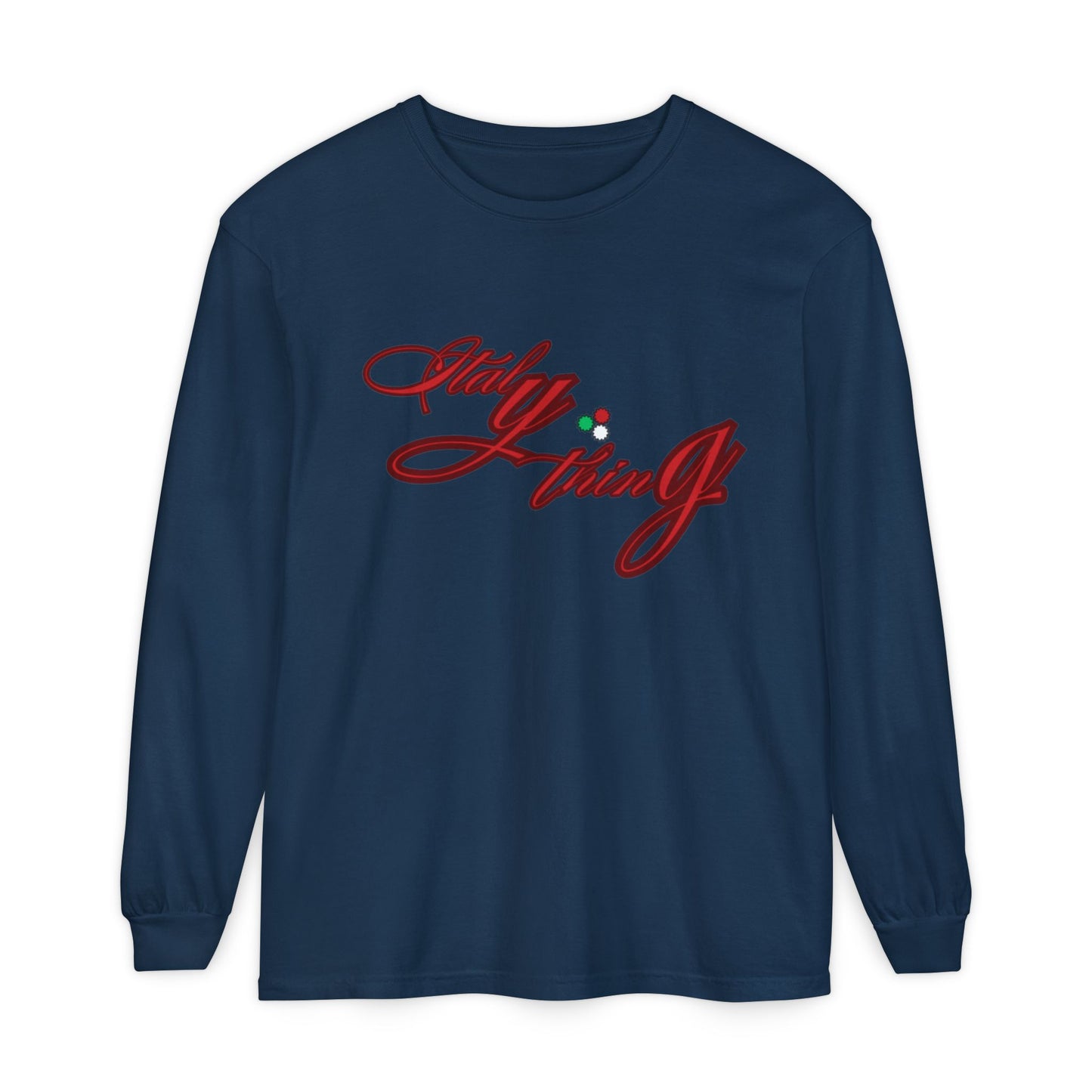 Italything Logo Unisex Long Sleeve T-Shirt – Perfect for Holidays & Casual Wear