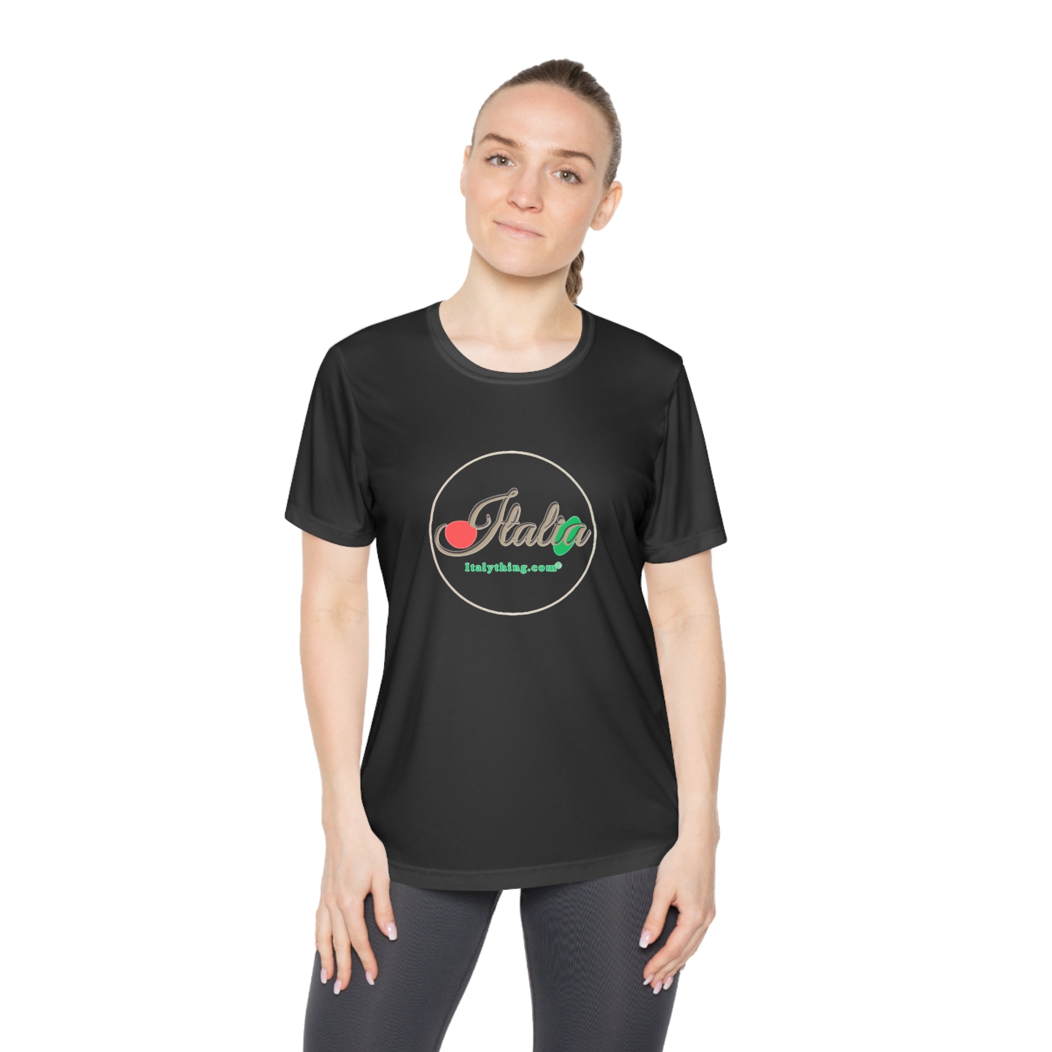 Italia Logo Damen-Wettkämpfer-T-Shirt
