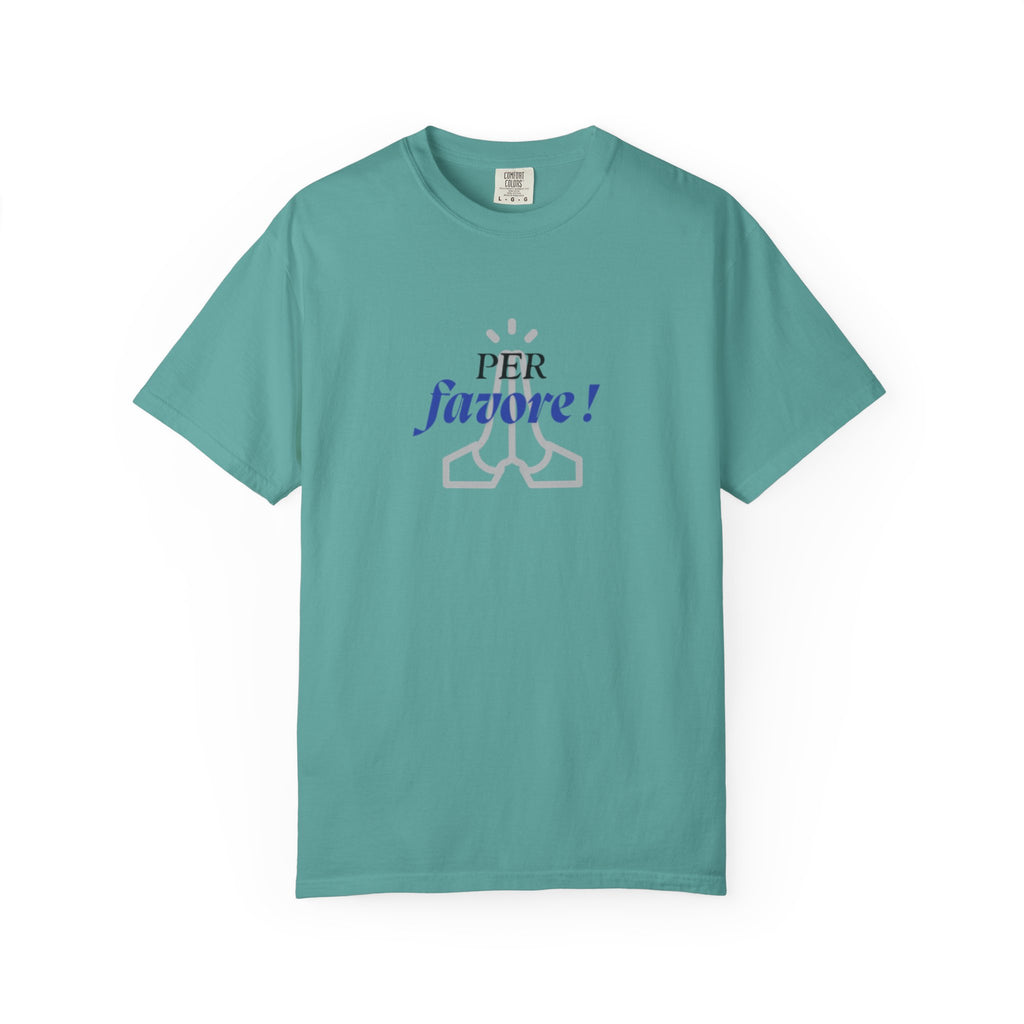 Italian Expression "Per favore"  Graphic Fun T-Shirt