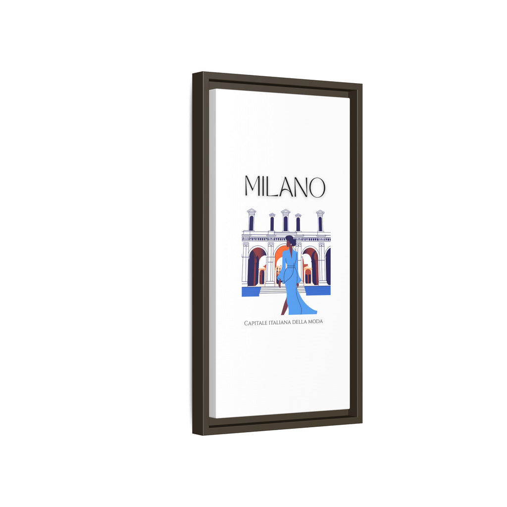 Gerahmtes Leinwandbild „Mailand“ – Wanddekoration aus der Modehauptstadt
