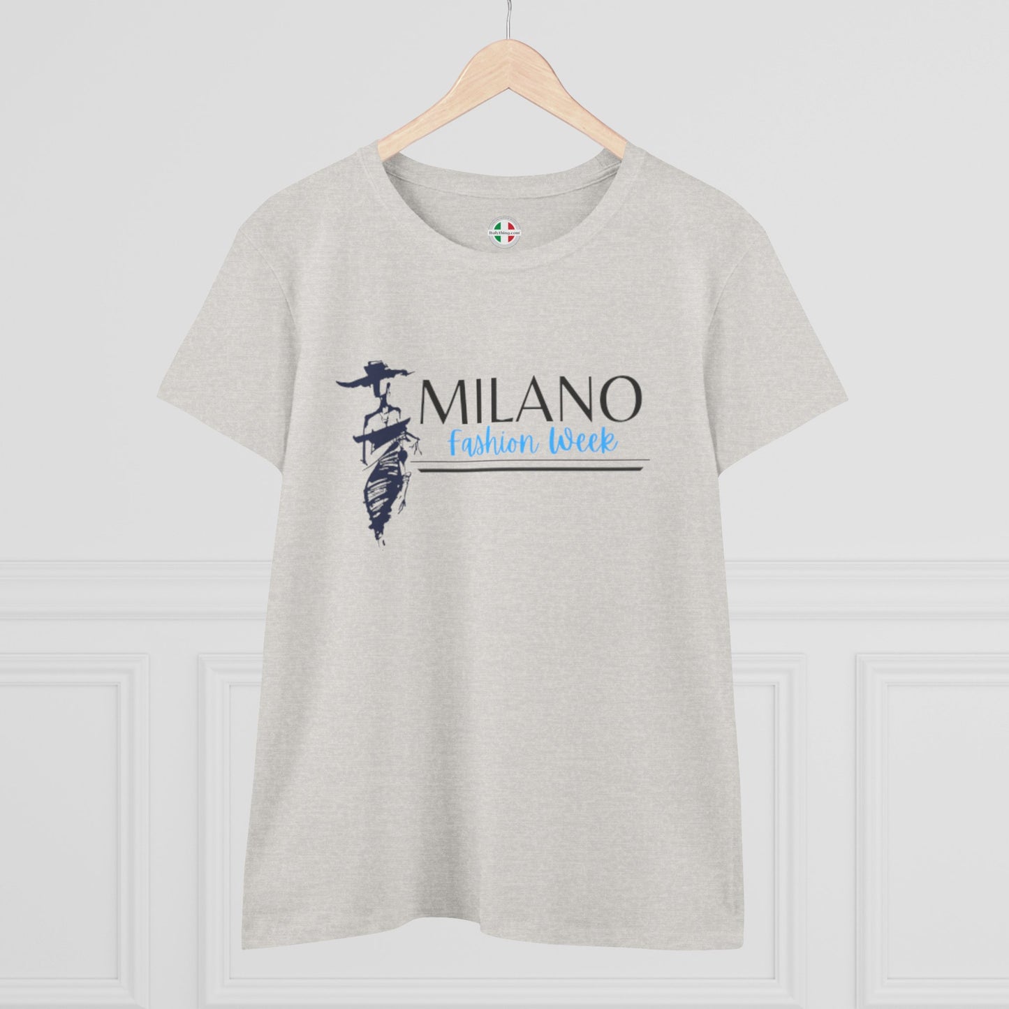 Milan Fashion Week Tee, Stylish Cotton Top, Casual Wear, Travel Shirt, Gift for Her, Fashion Statement