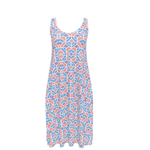 Capri Midi Dress – Sleeveless Italian Print Dress