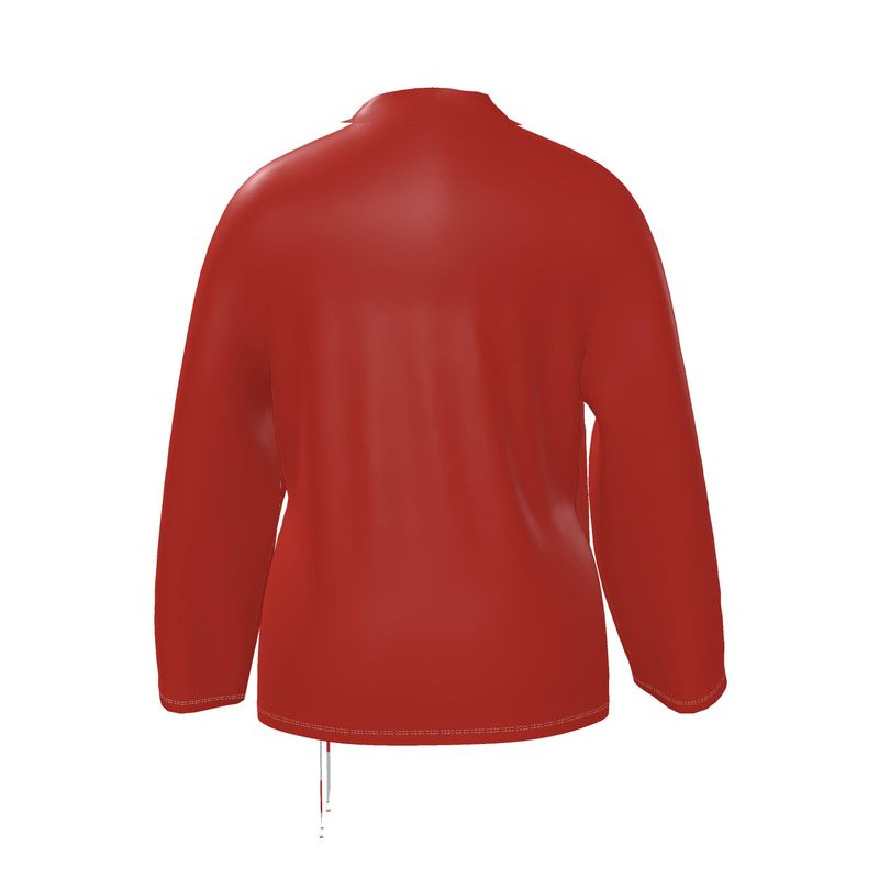 Red Milano Wrap Blazer