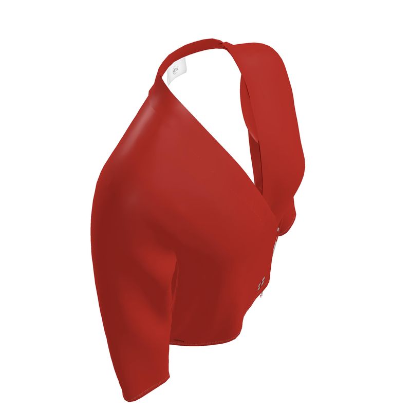 Red Milano Wrap Blazer