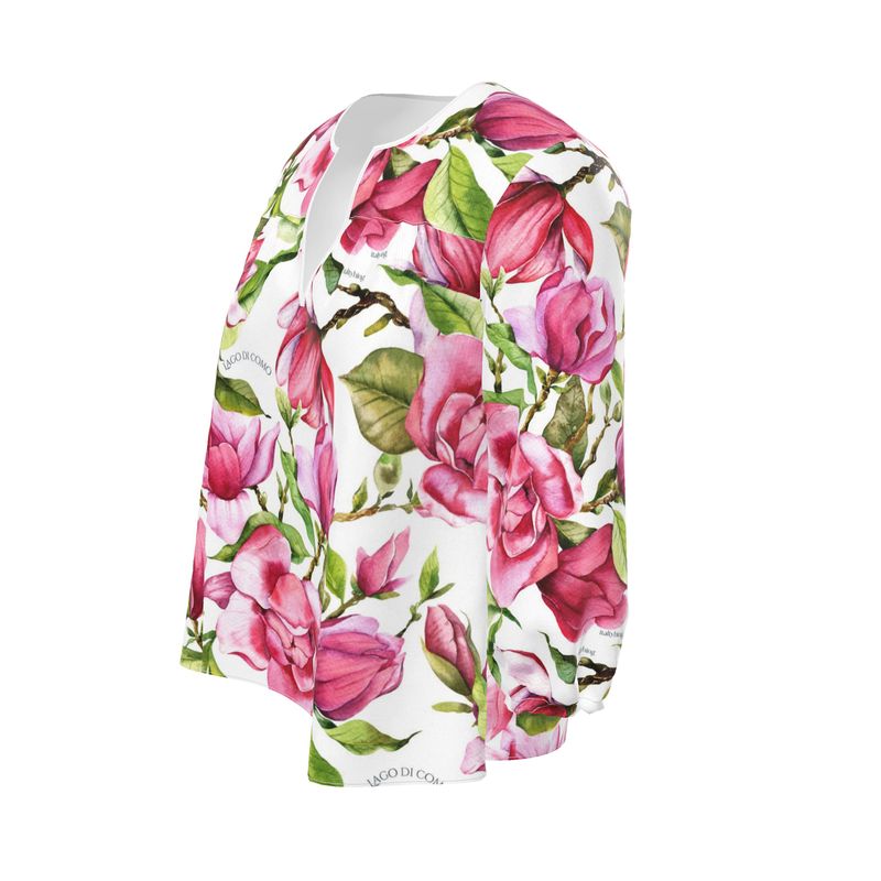 Lago di Como Silk Satin Blouse