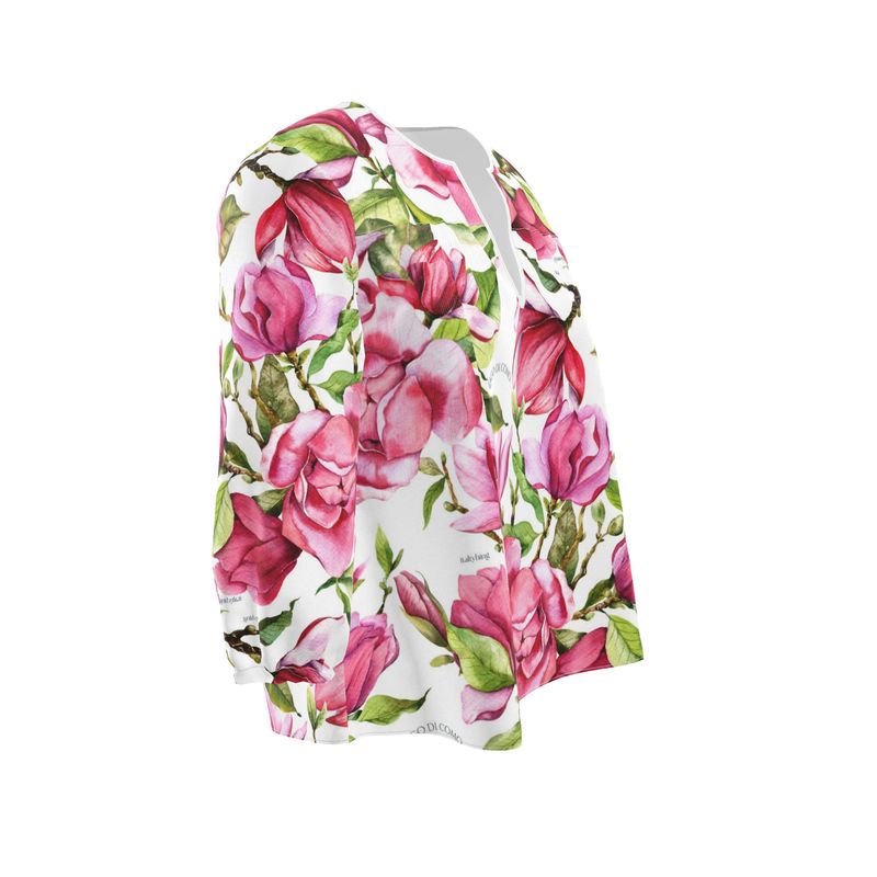 Lago di Como Silk Satin Blouse