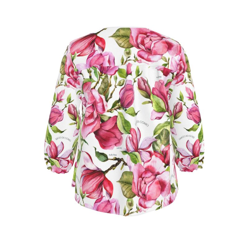 Lago di Como Silk Satin Blouse