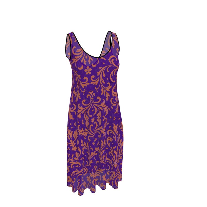 Florence Art Sleeveless Midi Dress