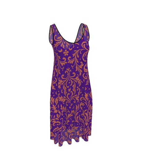 Florence Art Sleeveless Midi Dress