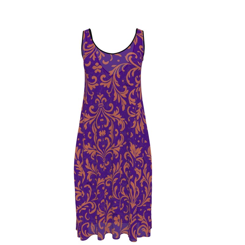 Florence Art Sleeveless Midi Dress