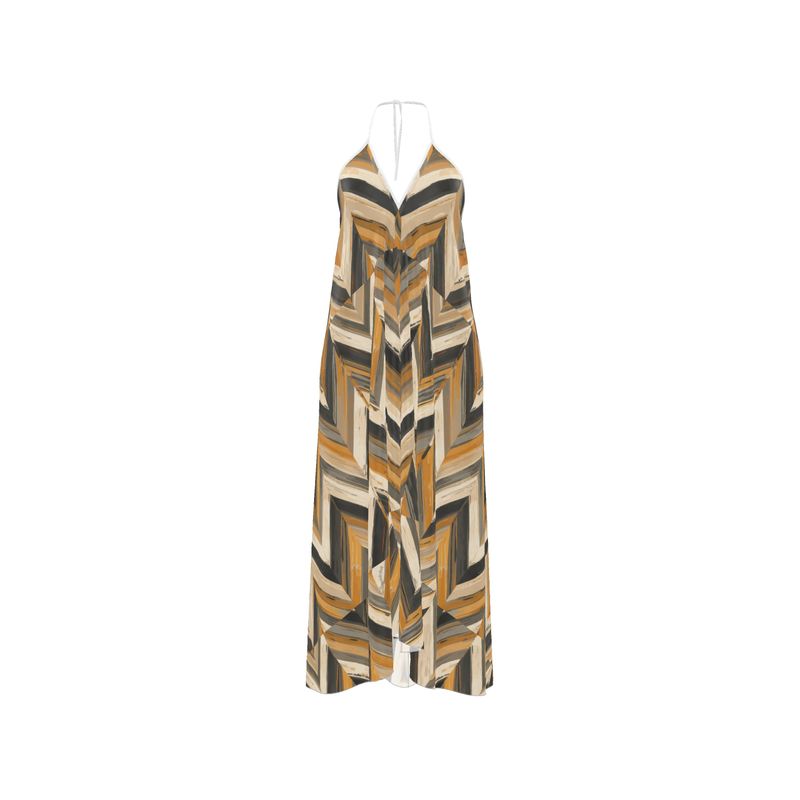 Milano Moda Halterneck Backless Dress
