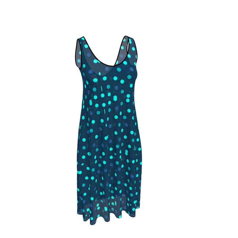 Sleeveless Lake Como Design Crepe Midi Dress