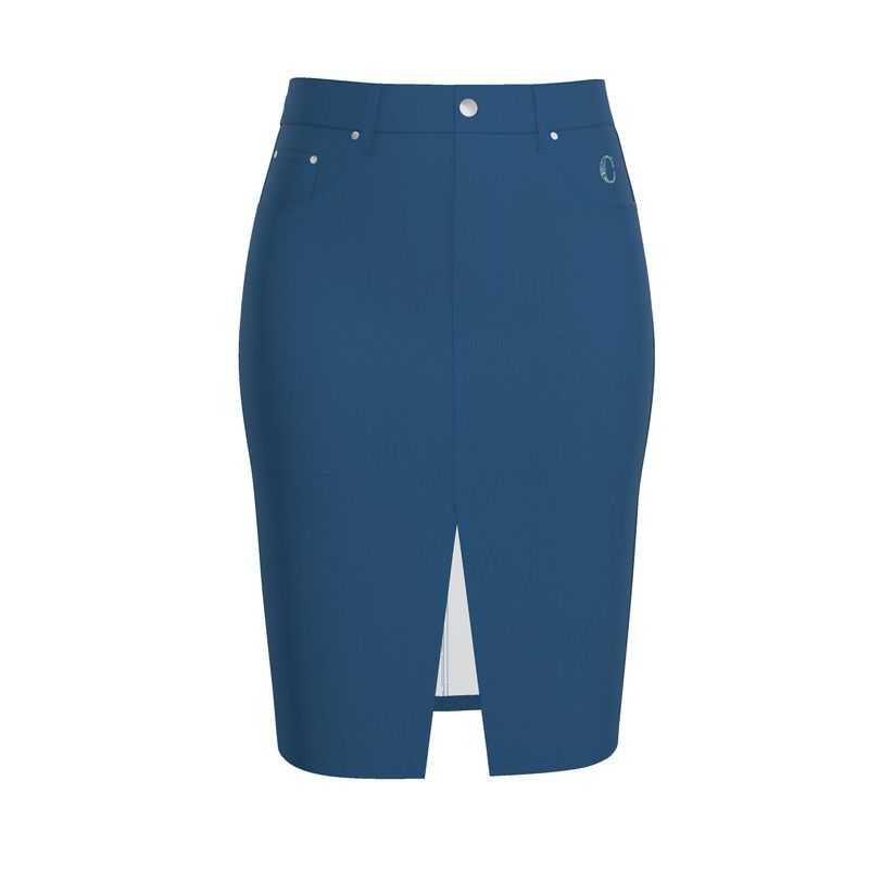 Lake Como Denim Midi Skirt