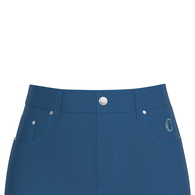 Lake Como Denim Midi Skirt