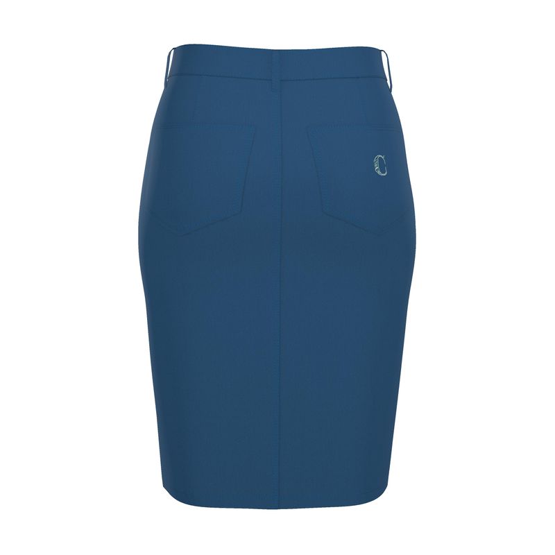 Lake Como Denim Midi Skirt