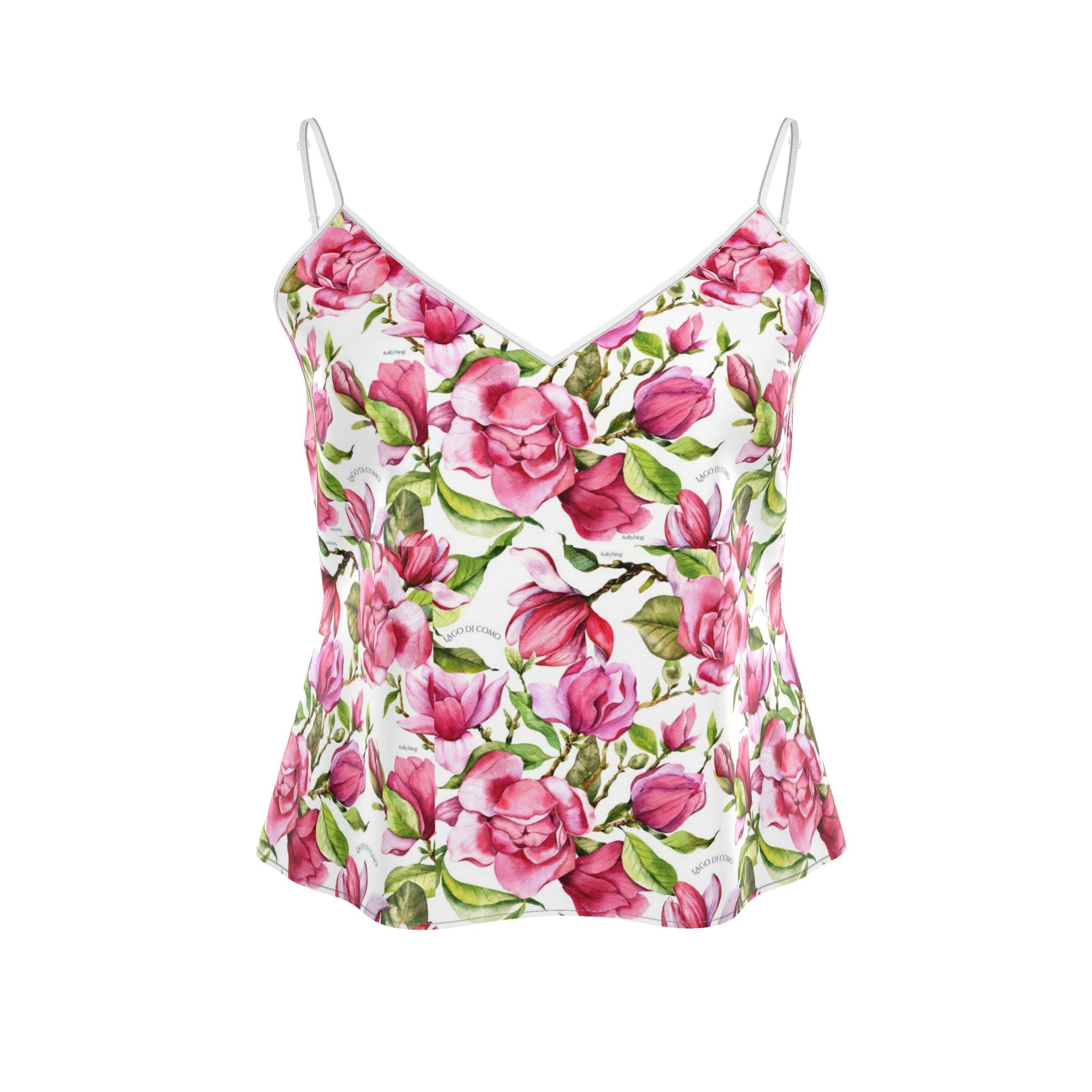Lake Como Magnolia Silk Top