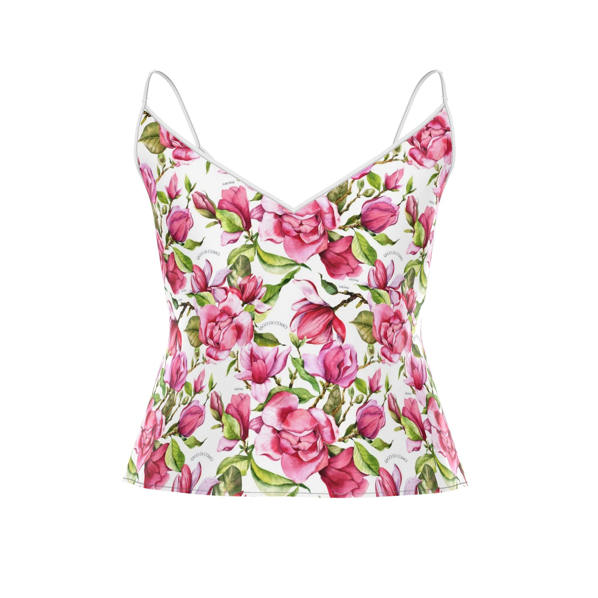 Lake Como Magnolia Silk Top