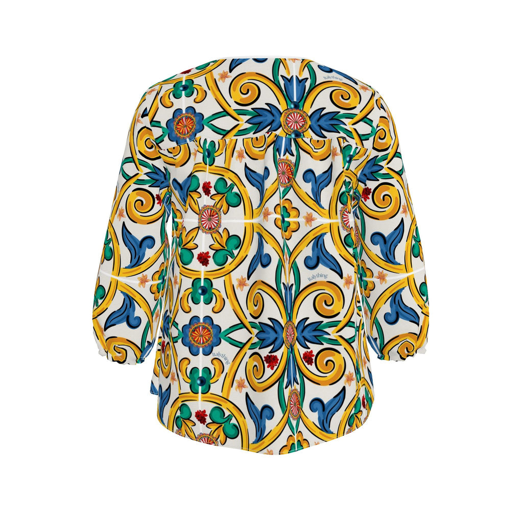 Sicilian Mosaic Womens Blouse