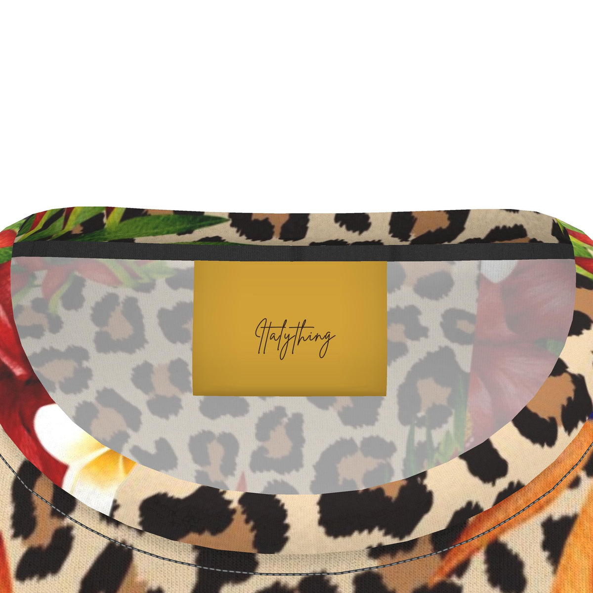 Leopard Tropical Flower Designer T-Shirt