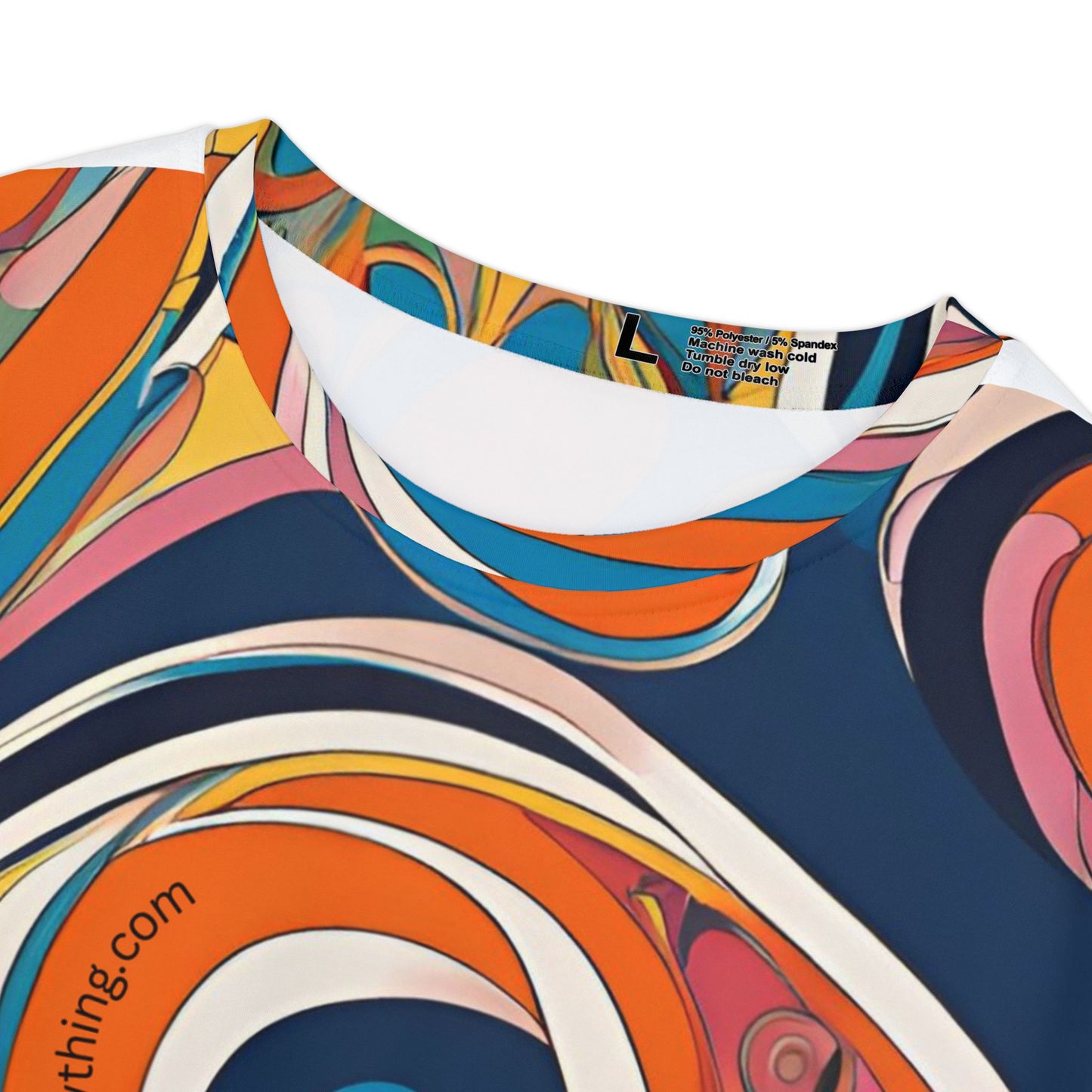 Vibrant Pucci-Style Women’s Short Sleeve Shirt, Bohemian Style Tee, Colorful Casual Top
