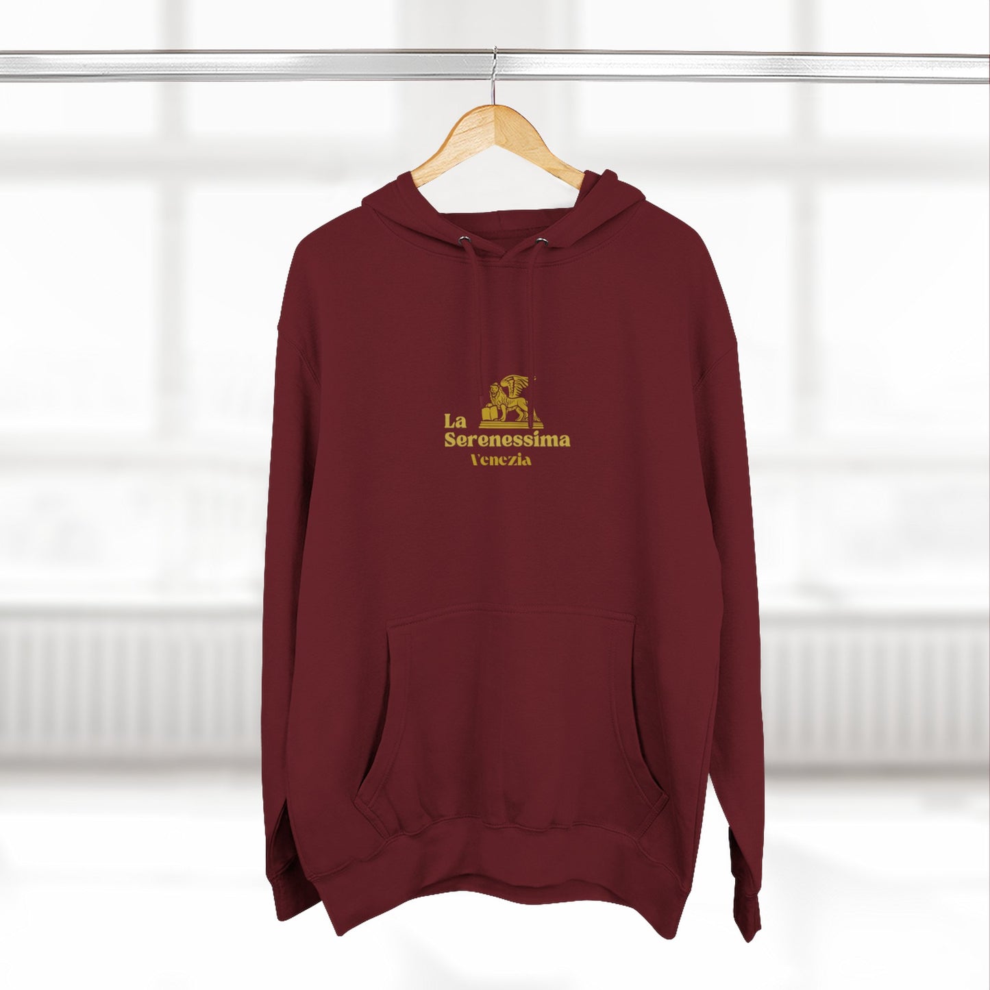 Venezia - La Serenessima Three-Panel Fleece Hoodie - Cozy & Stylish Italian-Inspired Winter Wear