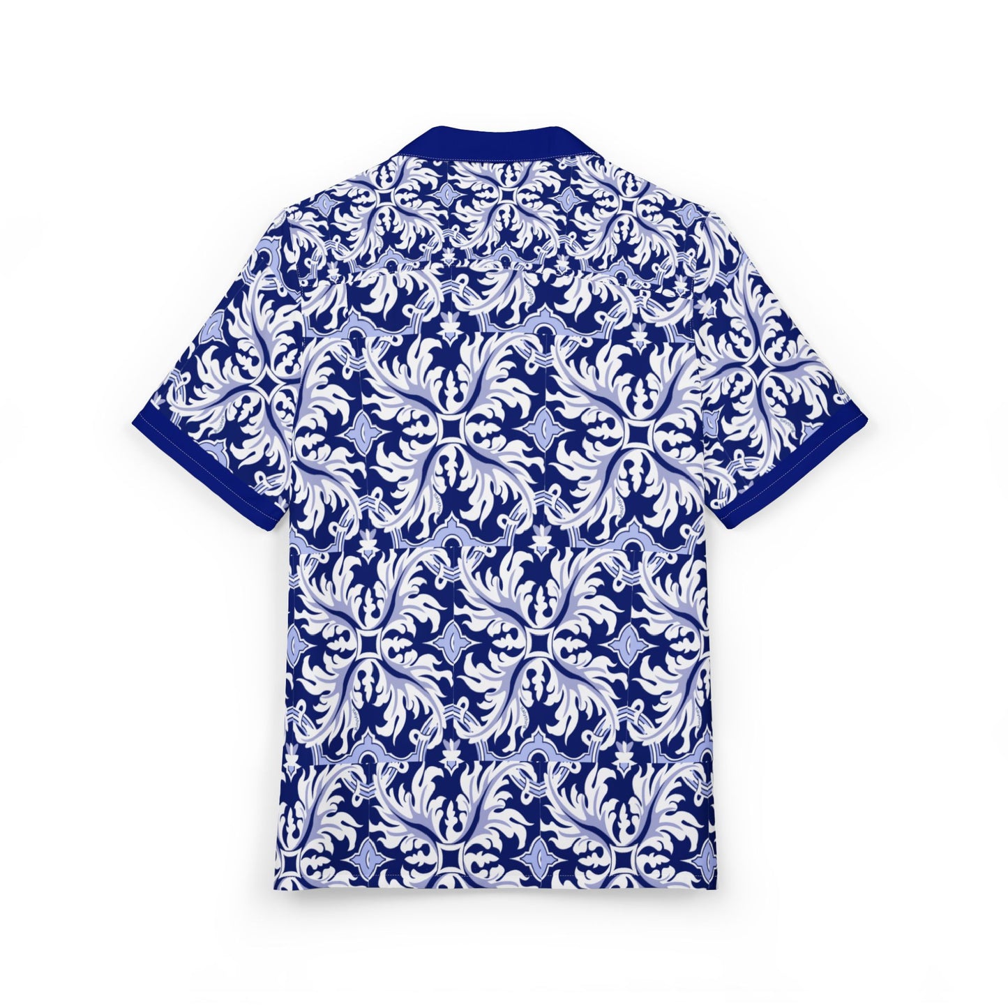 Short Sleeve Shirt Italian Majolica Print, Summer Wear, Beach Vacation, Casual Party Outfit, Stylish Travel Shirt