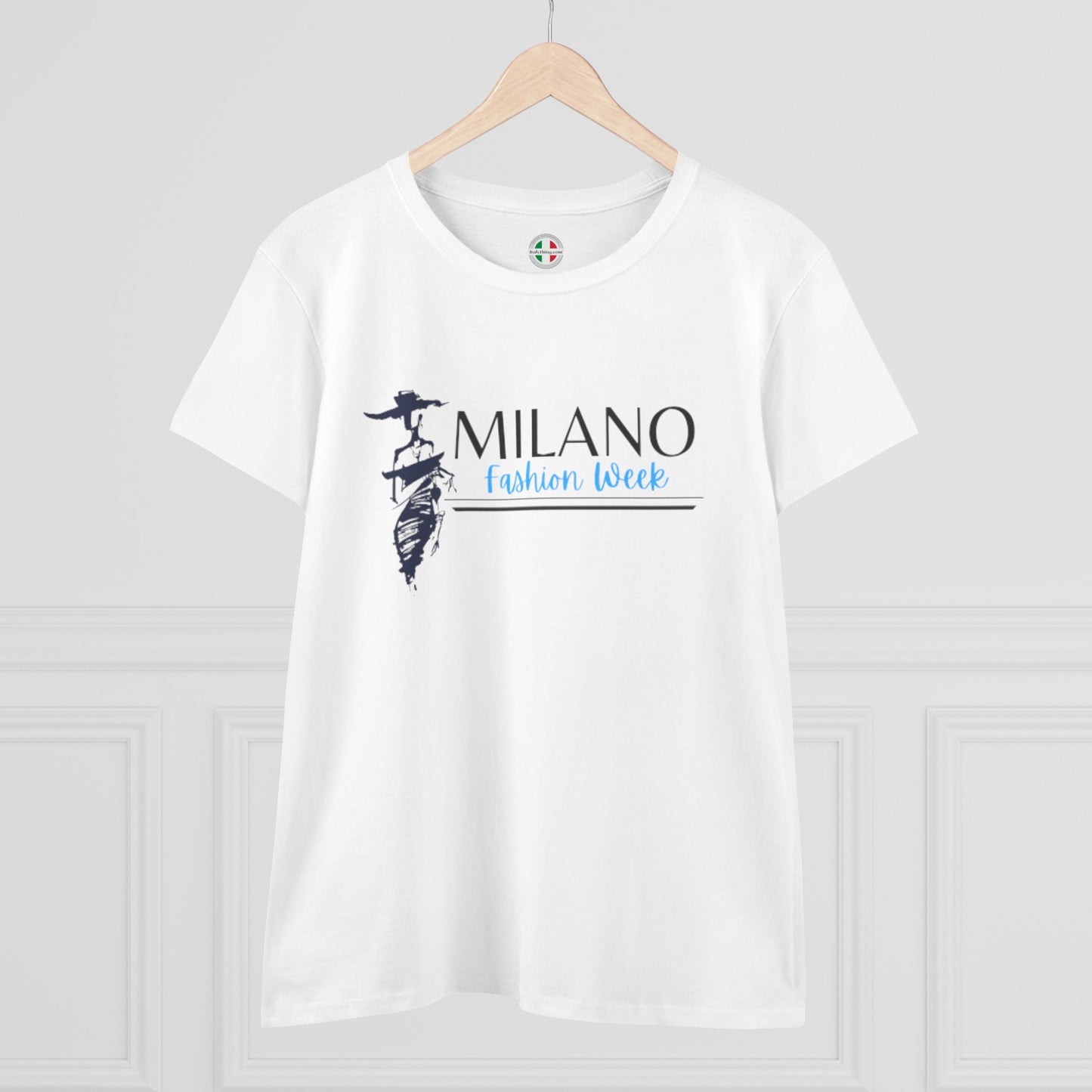 Milan Fashion Week Tee, Stylish Cotton Top, Casual Wear, Travel Shirt, Gift for Her, Fashion Statement
