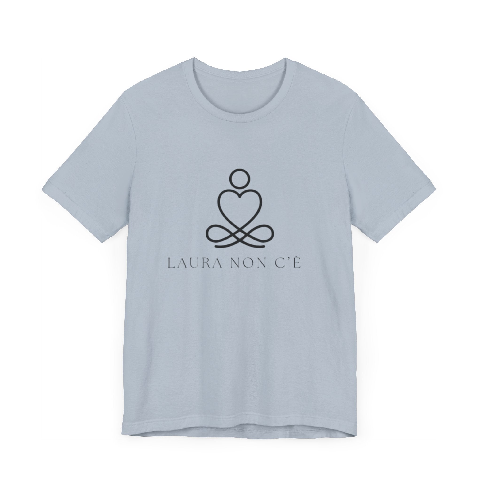 Italian Branded Jersey Short Sleeve Tee with Song slogan : Laura non c'è (Laura is not here) Unisex