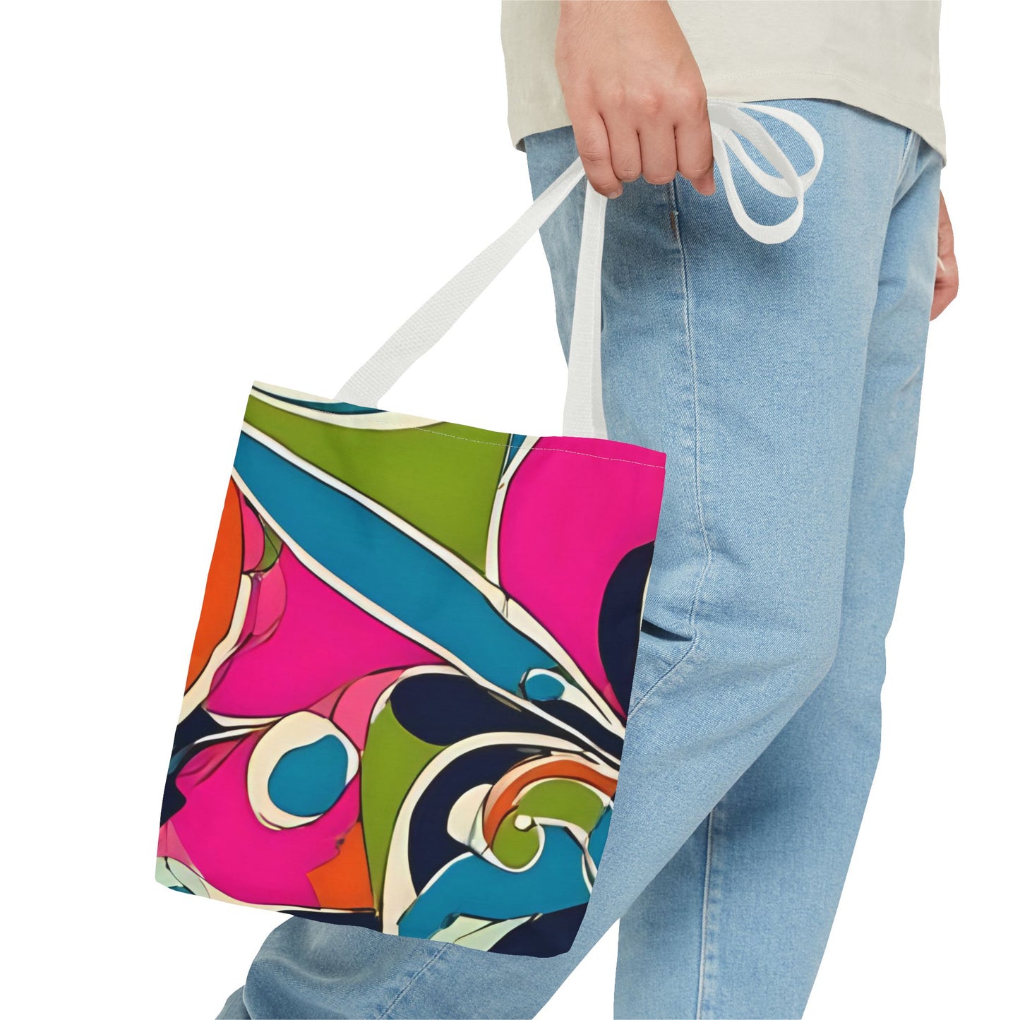 Vibrant Pucci-Style Print Tote Bag