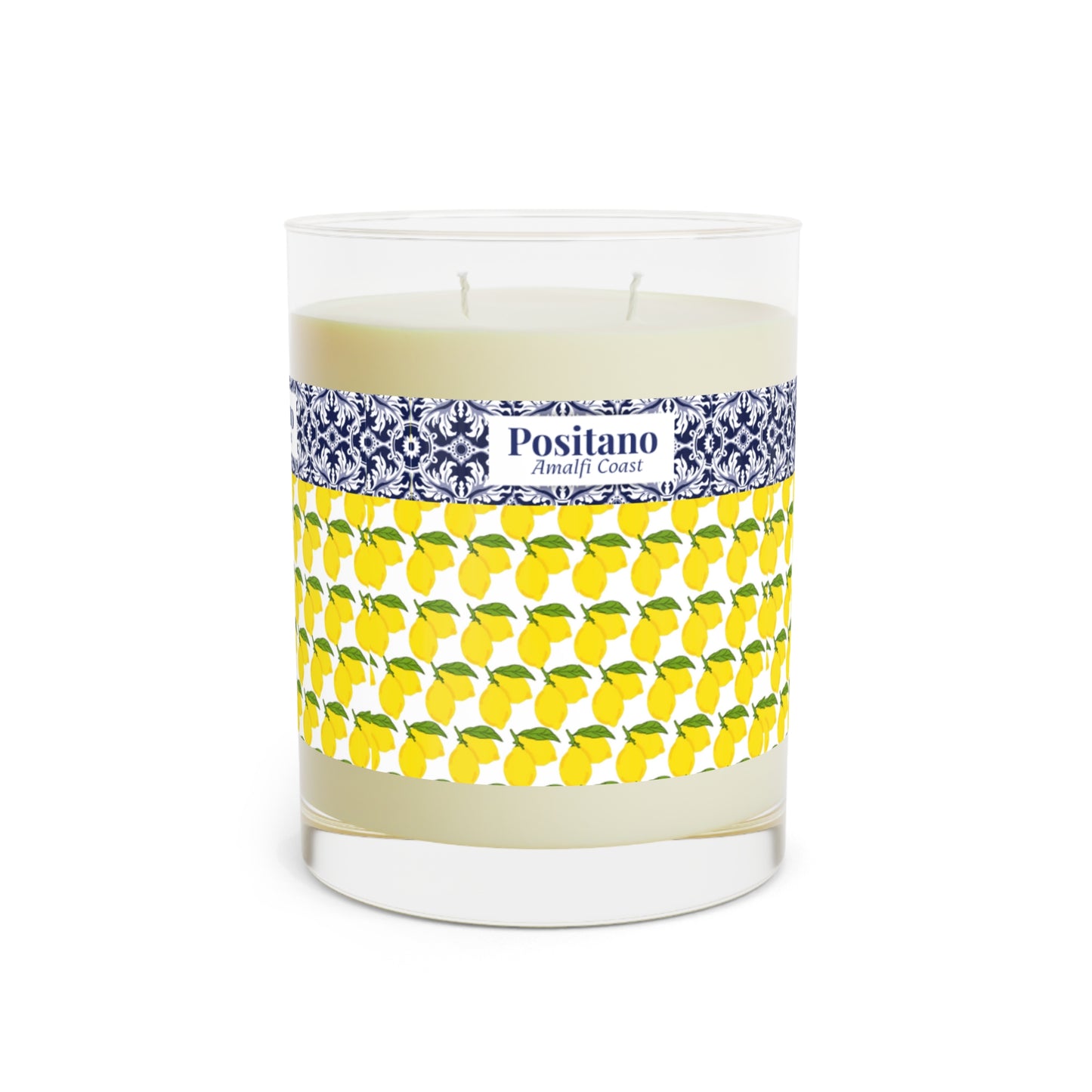 Duftkerze inspiriert von Positano, 312 g Glas, Lavendel &amp; Salbei