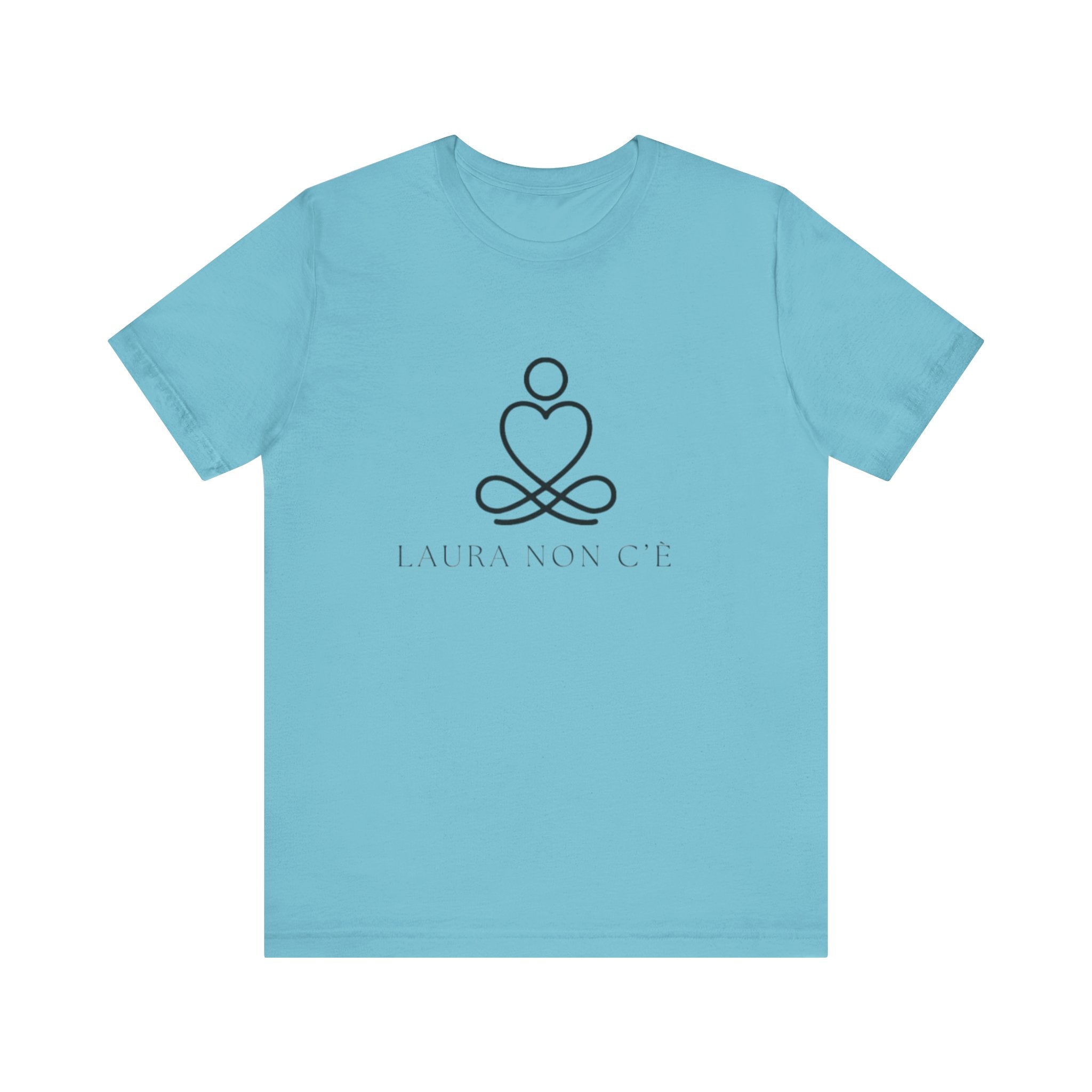 Italian Branded Jersey Short Sleeve Tee with Song slogan : Laura non c'è (Laura is not here) Unisex