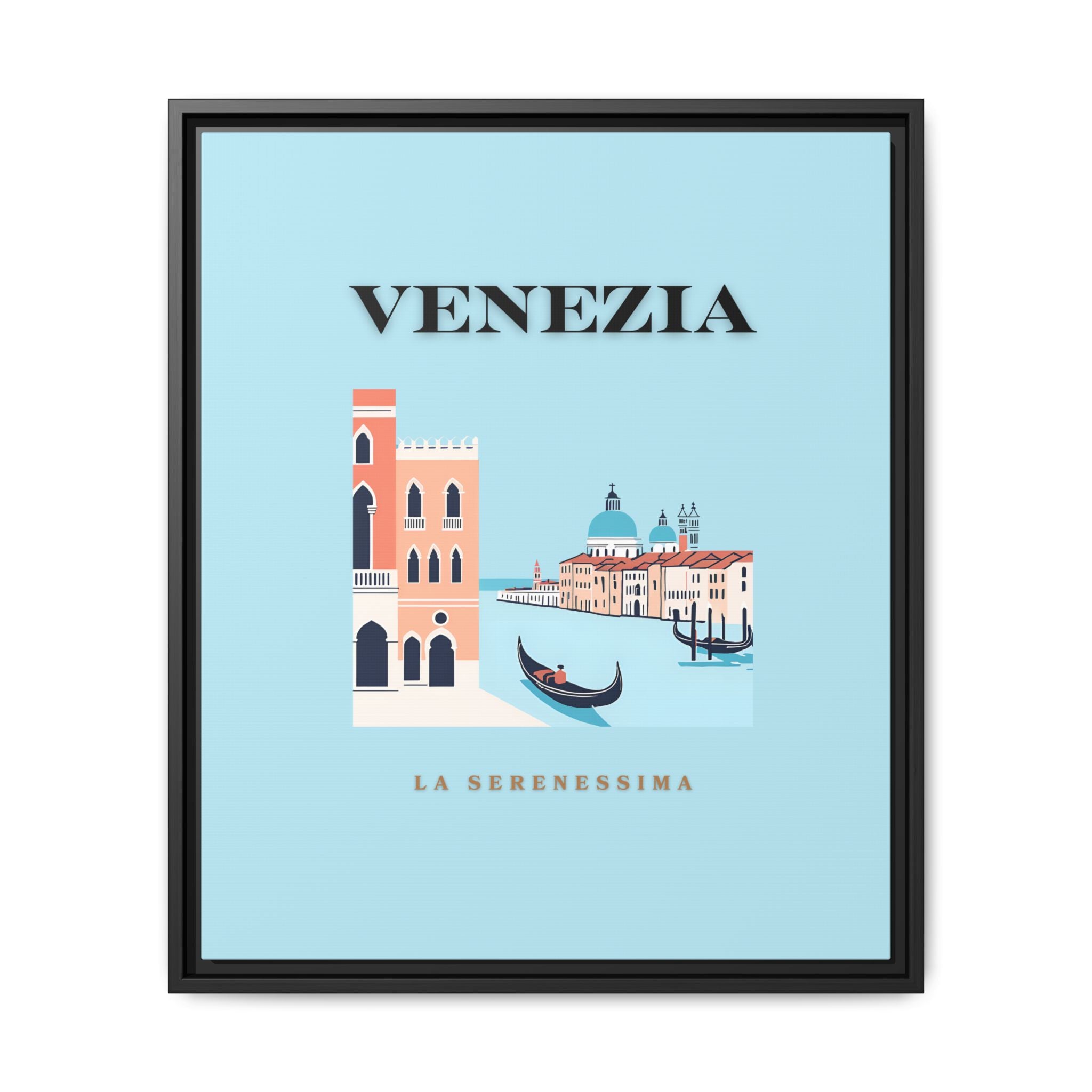 Venezia Framed Canvas Art - Colorful Wall Decor for Home & Office