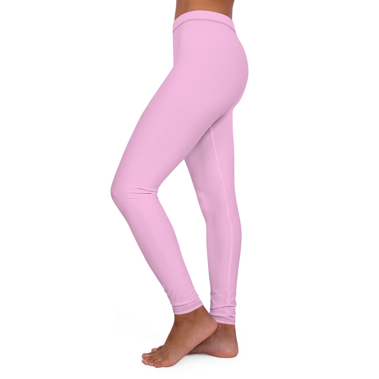Hellrosa Damen-Leggings aus Spandex