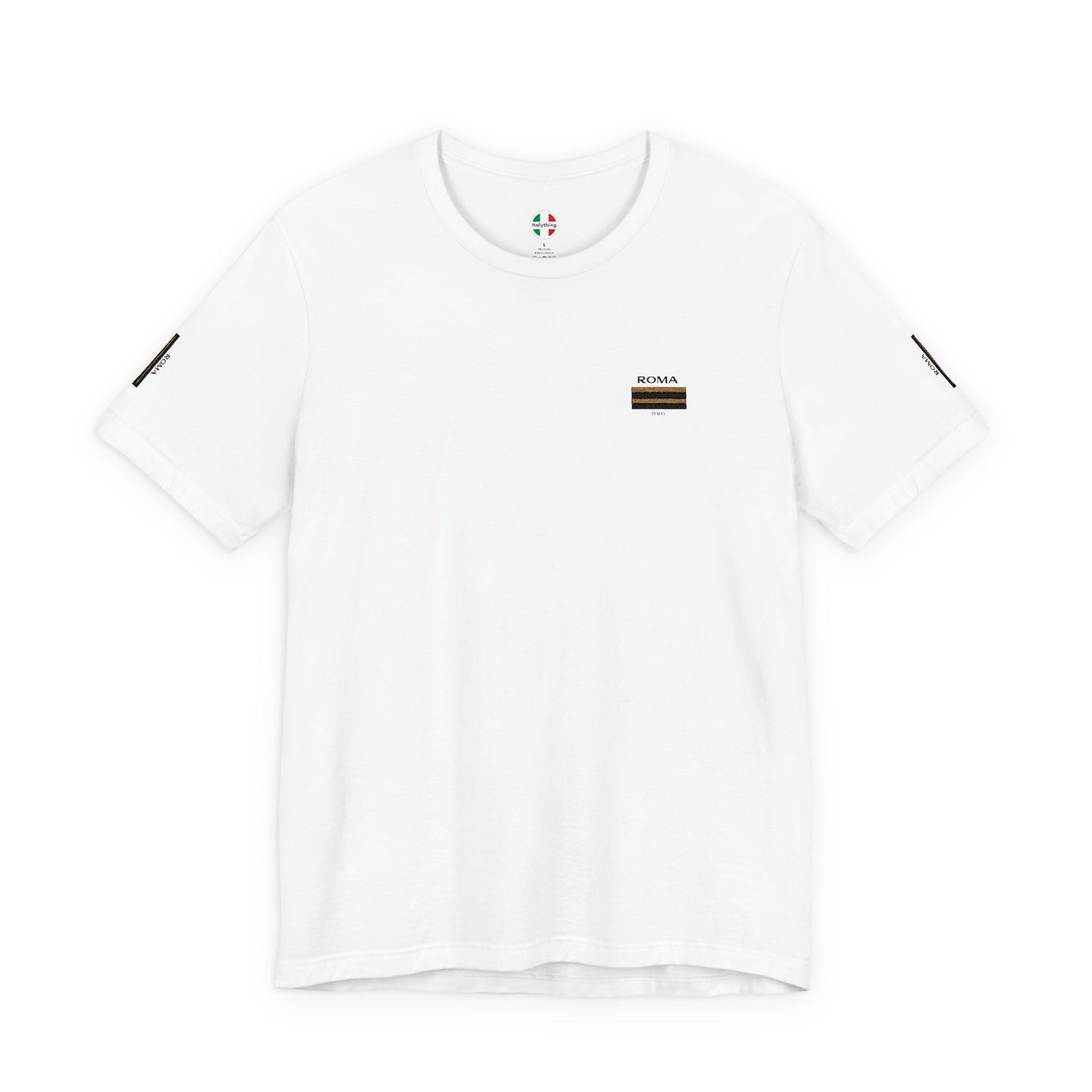 ROMA Stripes Embroidered Tee for Every Occasion, Casual Wear Shirt