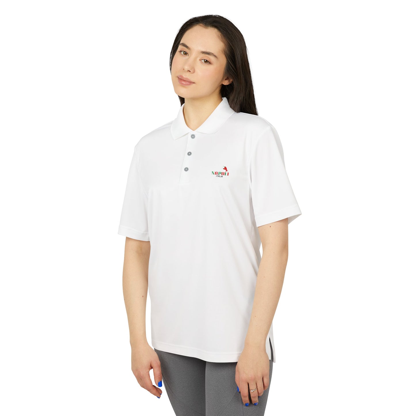 Unisex Adidas Performance Polo with Napoli Logo