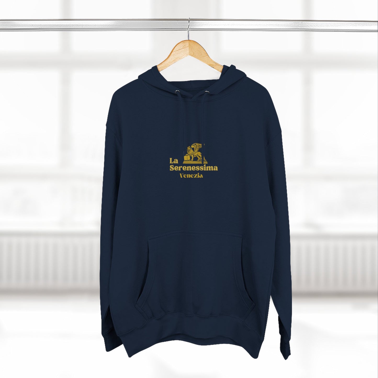 Venezia - La Serenessima Three-Panel Fleece Hoodie - Cozy & Stylish Italian-Inspired Winter Wear