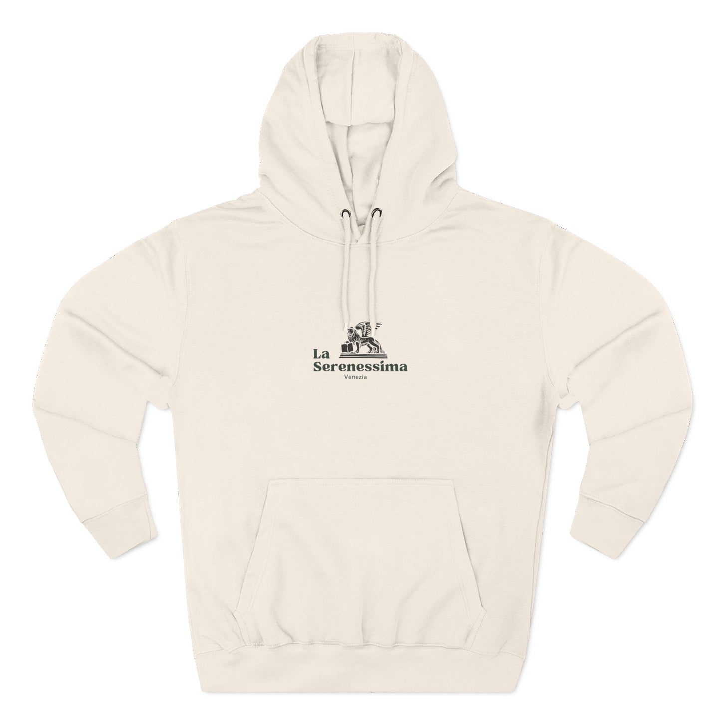 Venezia - La Serenessima Three-Panel Fleece Hoodie - Cozy & Stylish Italian-Inspired Winter Wear