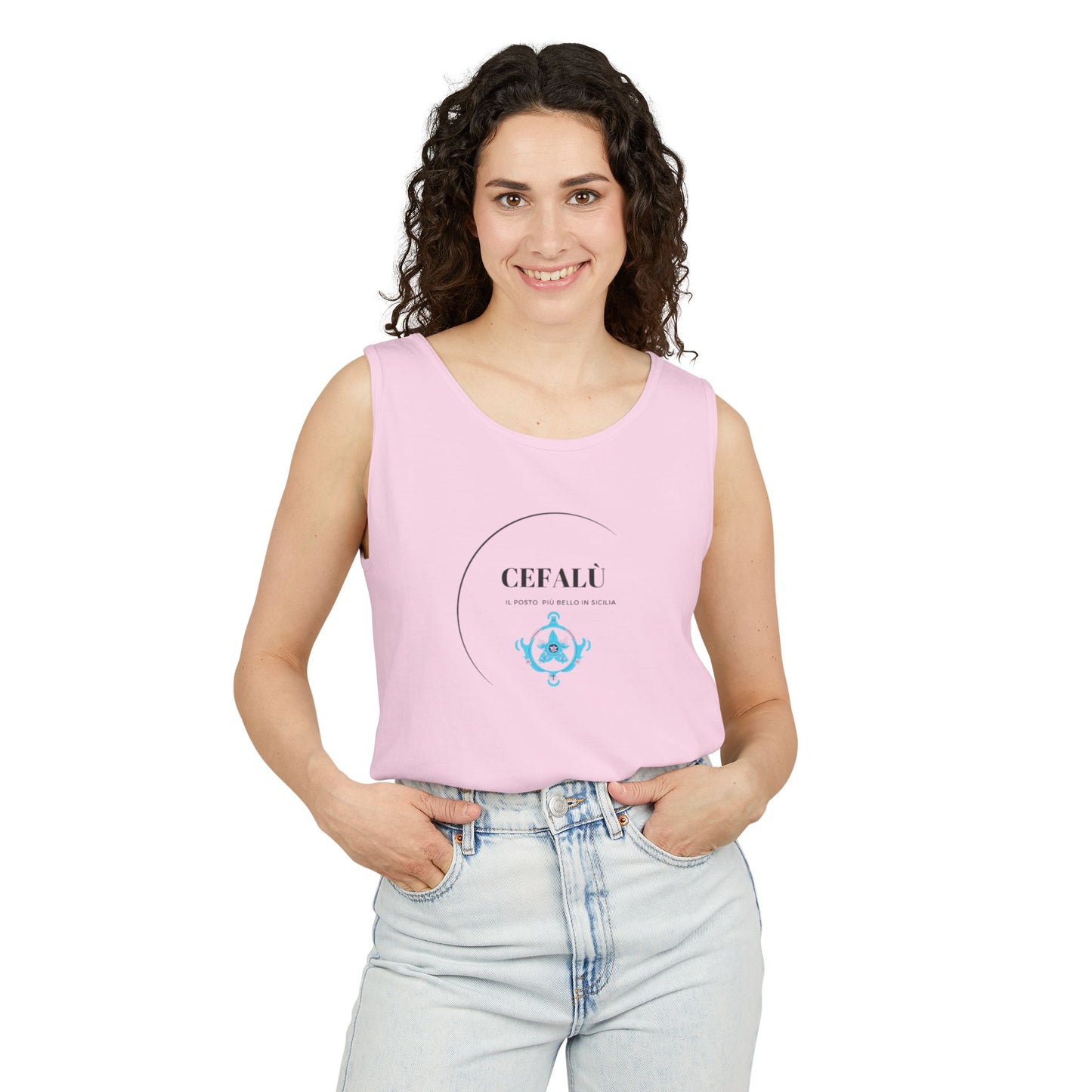 Cefalù Tank Top - Coastal Vibes from Sicily