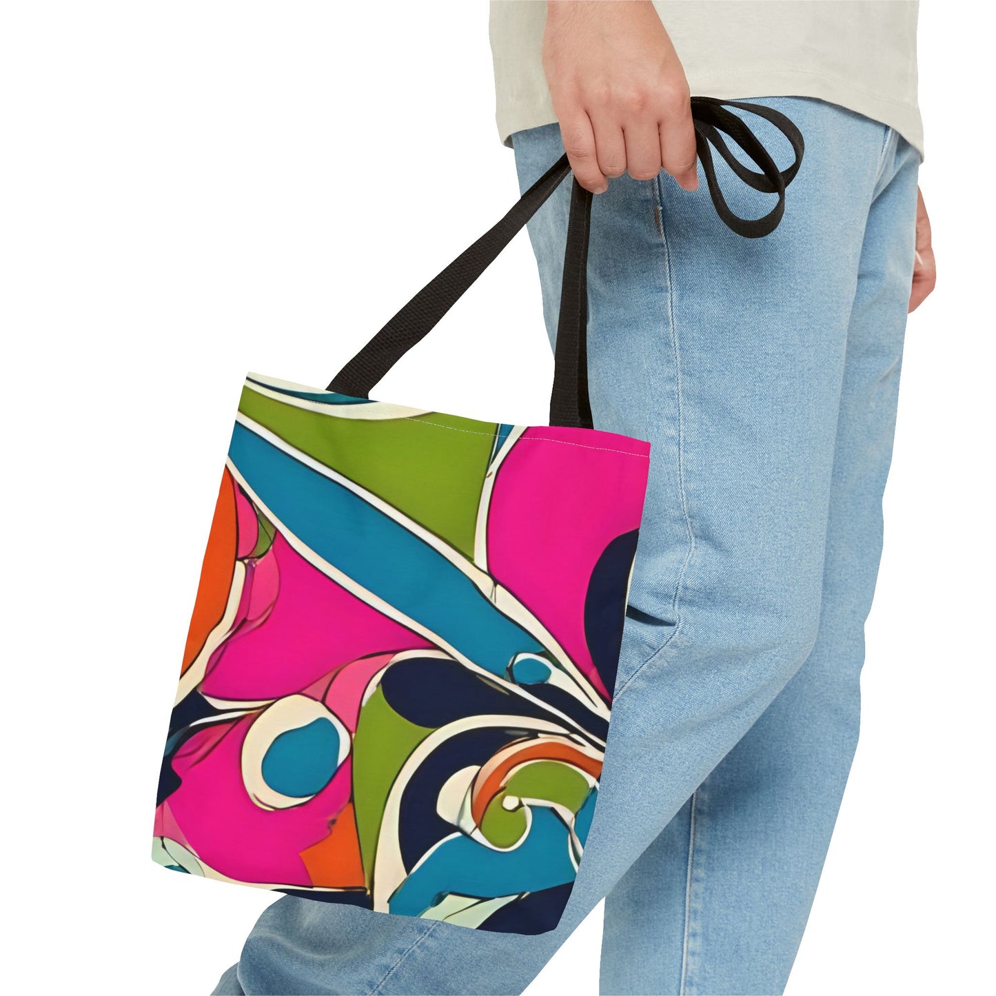 Vibrant Pucci-Style Print Tote Bag