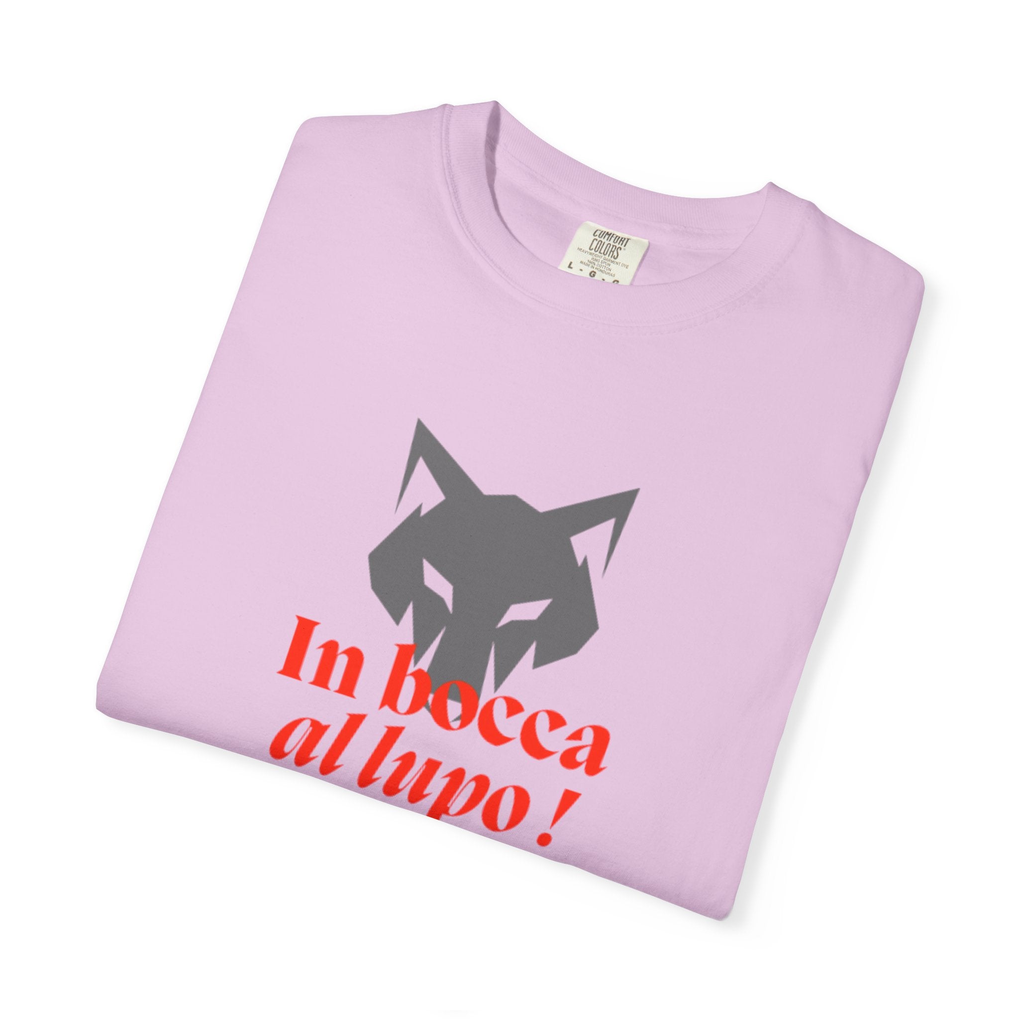 In Bocca al Lupo T-Shirt — Italian Good Luck Wolf Graphic Tee