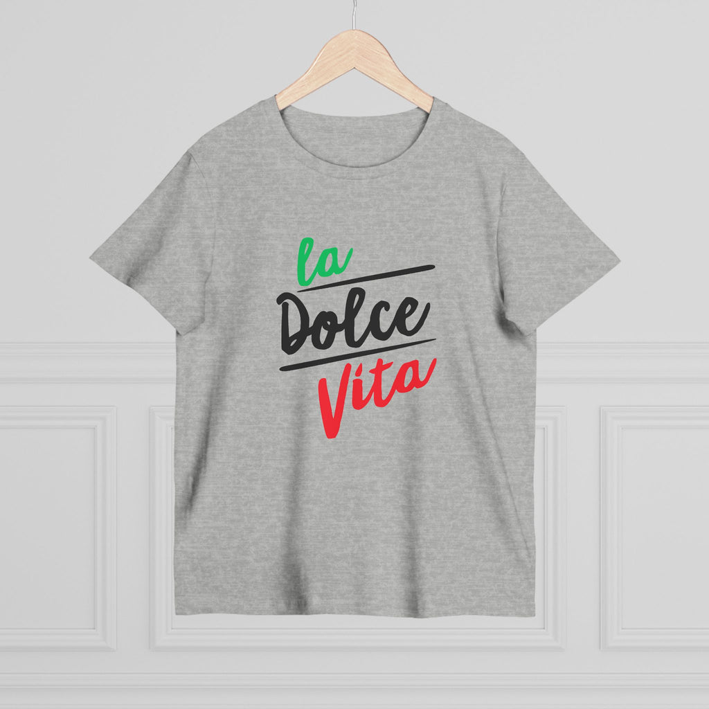 La Dolce Vita Women's Tee, Casual T-Shirt for Everyday Wear, Italian Style Top, Gift for Travel Lovers, Stylish Summer Shirt