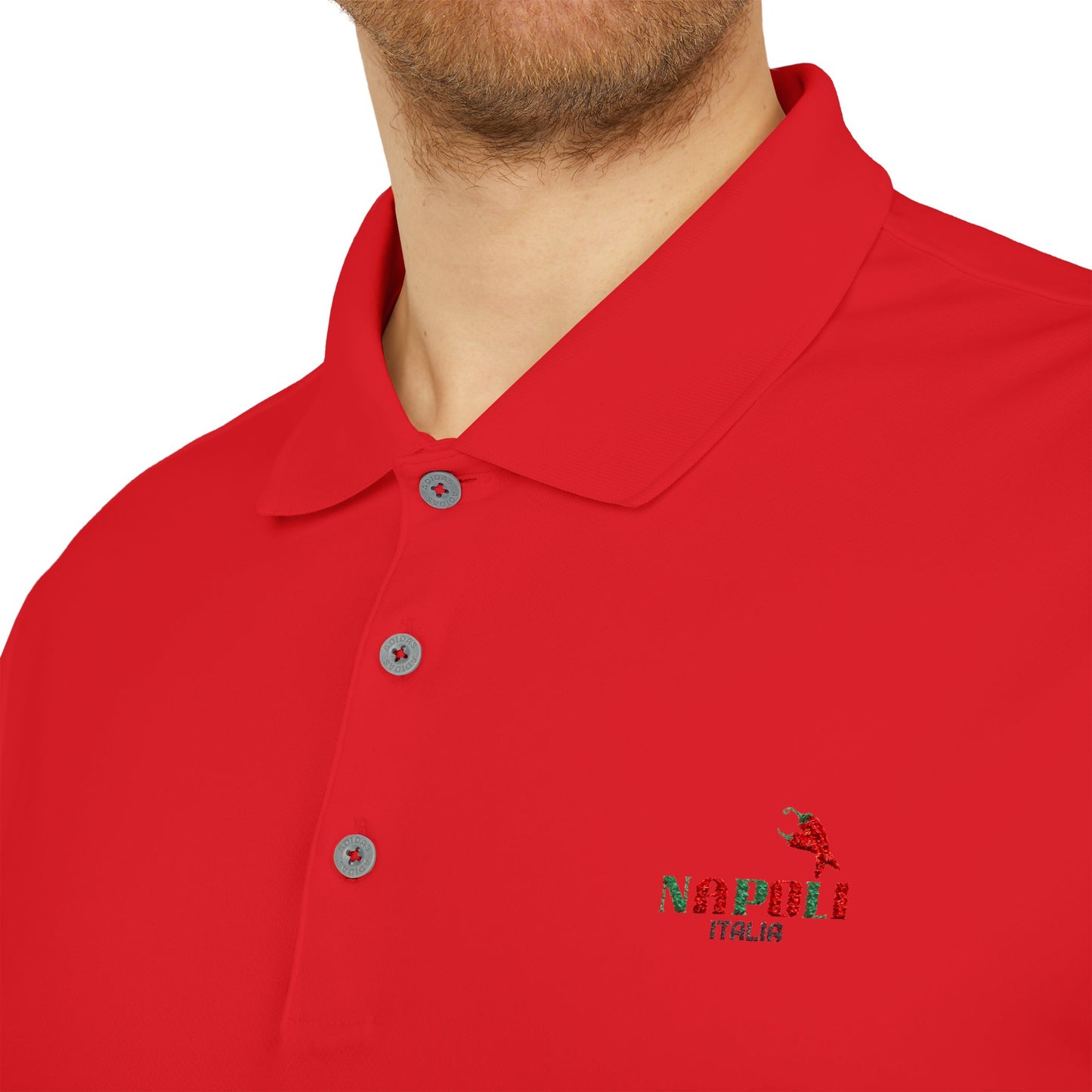 Unisex Adidas Performance Polo with Napoli Logo