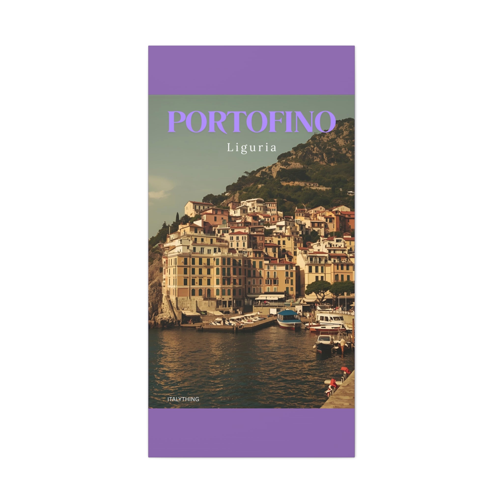 Portofino Harbour View Canvas Print - Decorative Wall Art
