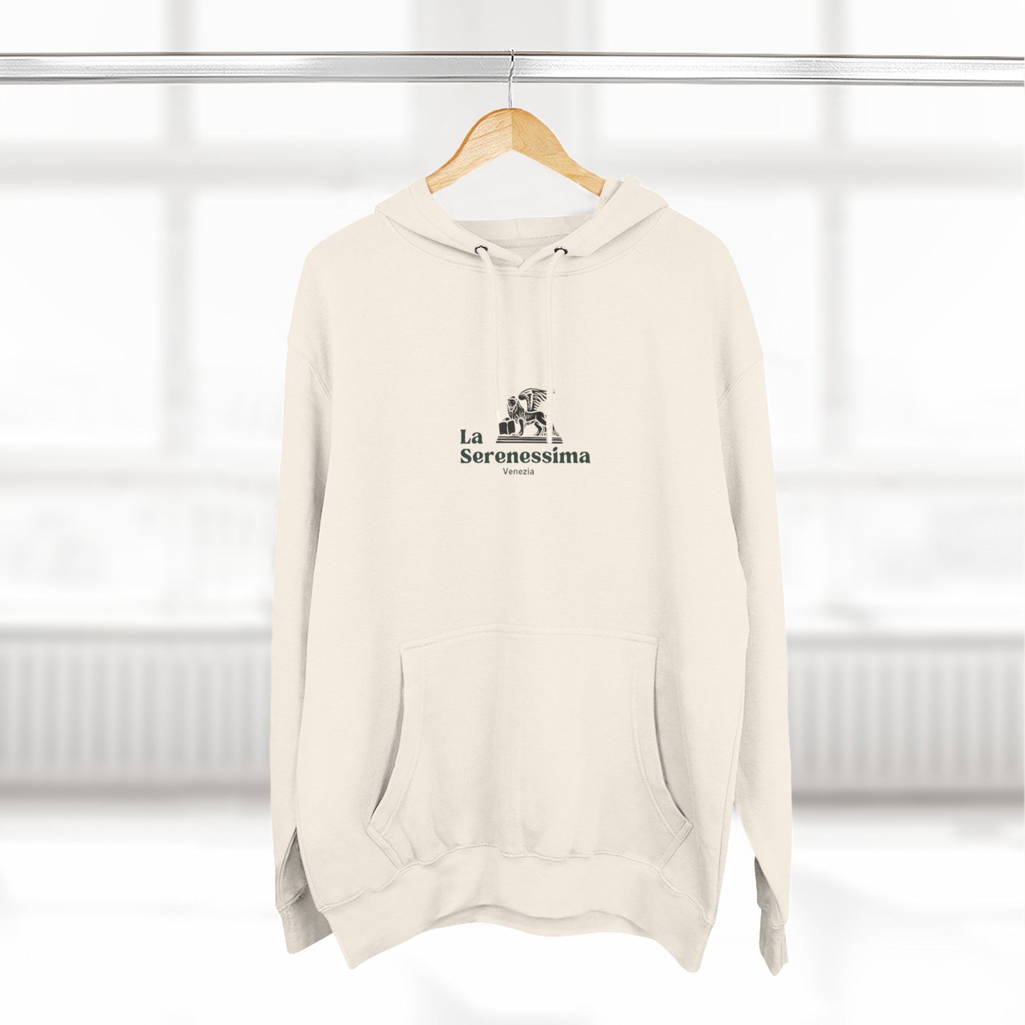 Venezia - La Serenessima Three-Panel Fleece Hoodie - Cozy & Stylish Italian-Inspired Winter Wear