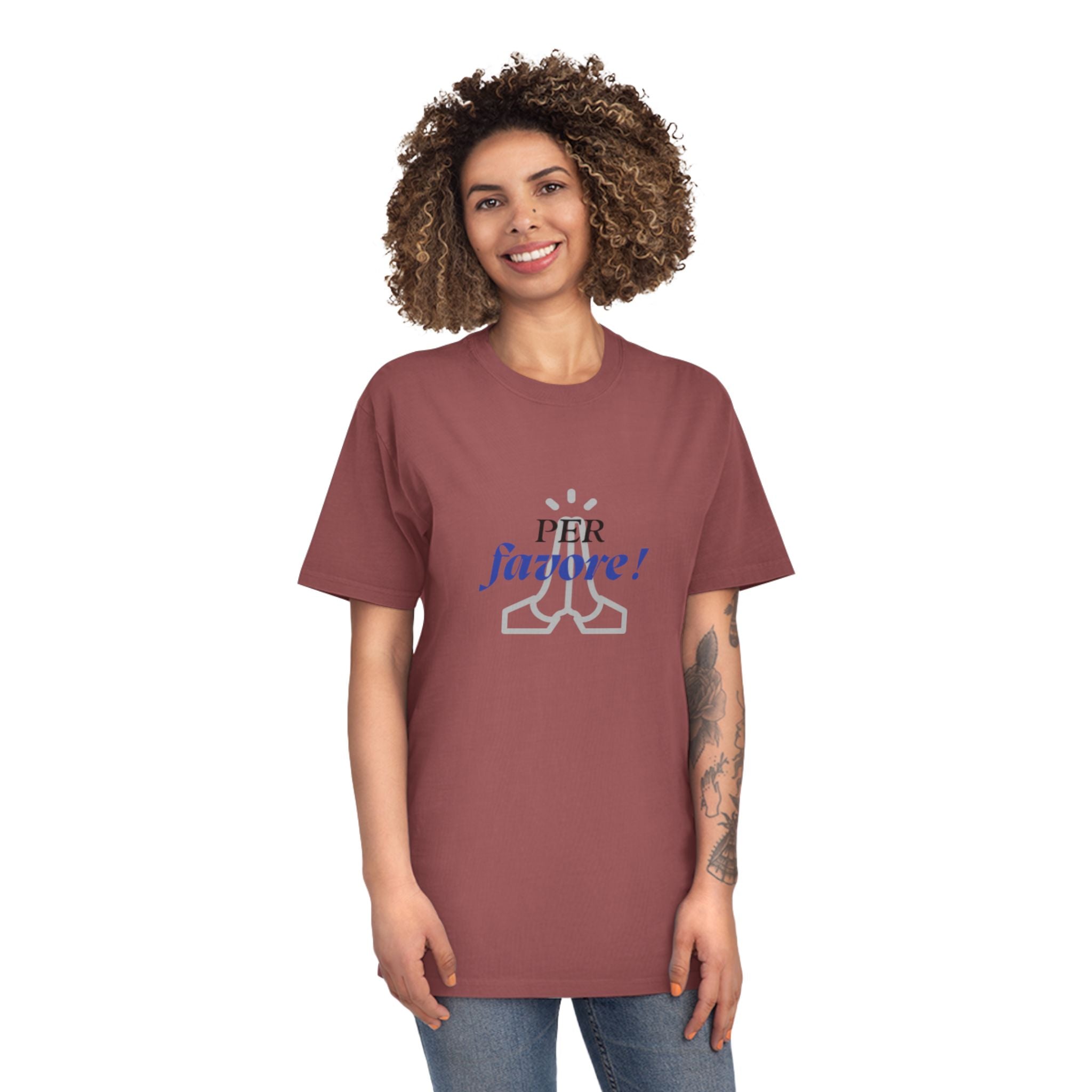 'PER favore!' Design Unisex Faded T-Shirt - ' for Casual Chic Vibes - Learn Italian the Fun way!