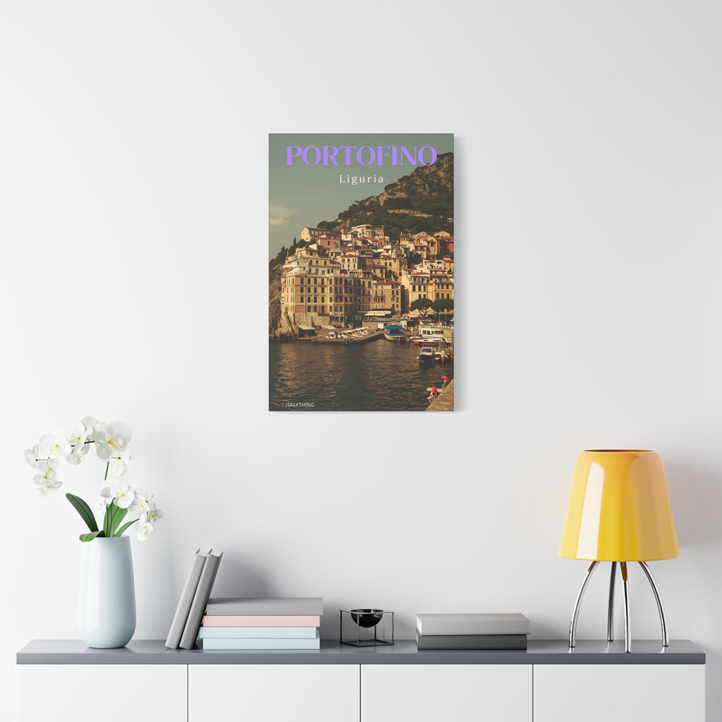 Portofino Harbour View Canvas Print - Decorative Wall Art