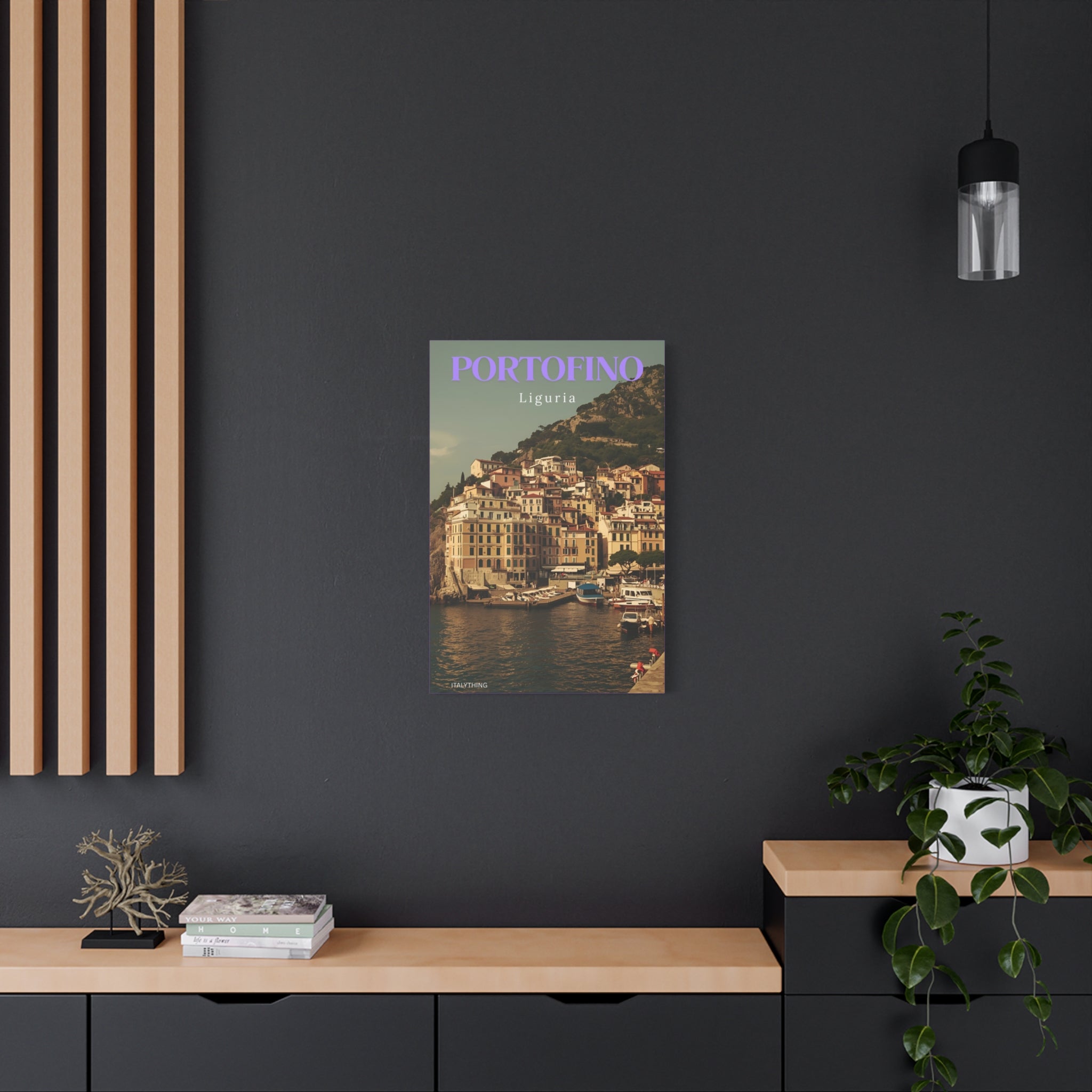 Portofino Harbour View Canvas Print - Decorative Wall Art