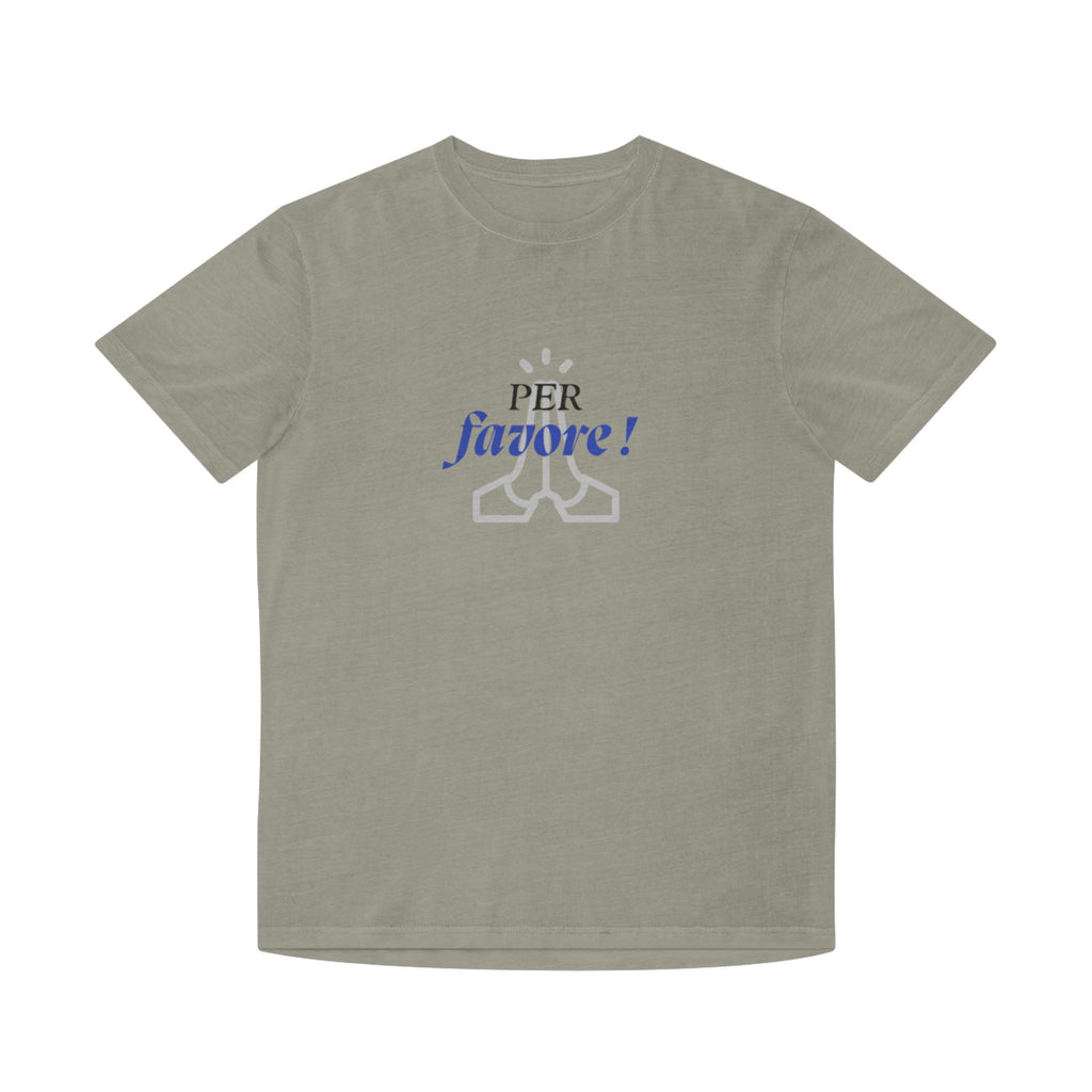 'PER favore!' Design Unisex Faded T-Shirt - ' for Casual Chic Vibes - Learn Italian the Fun way!