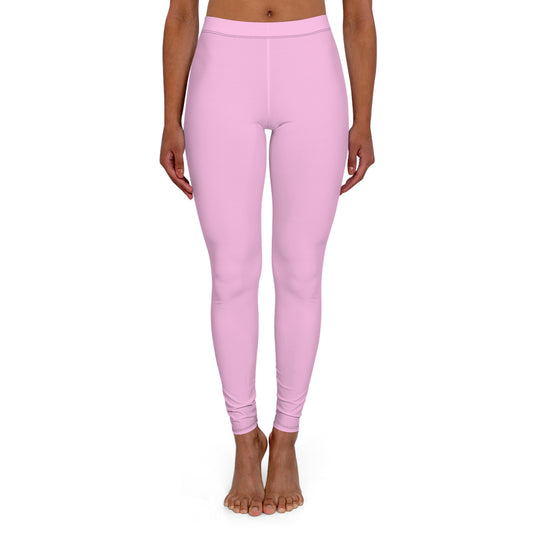 Light Pink Women's Casual Spandex Leggings
