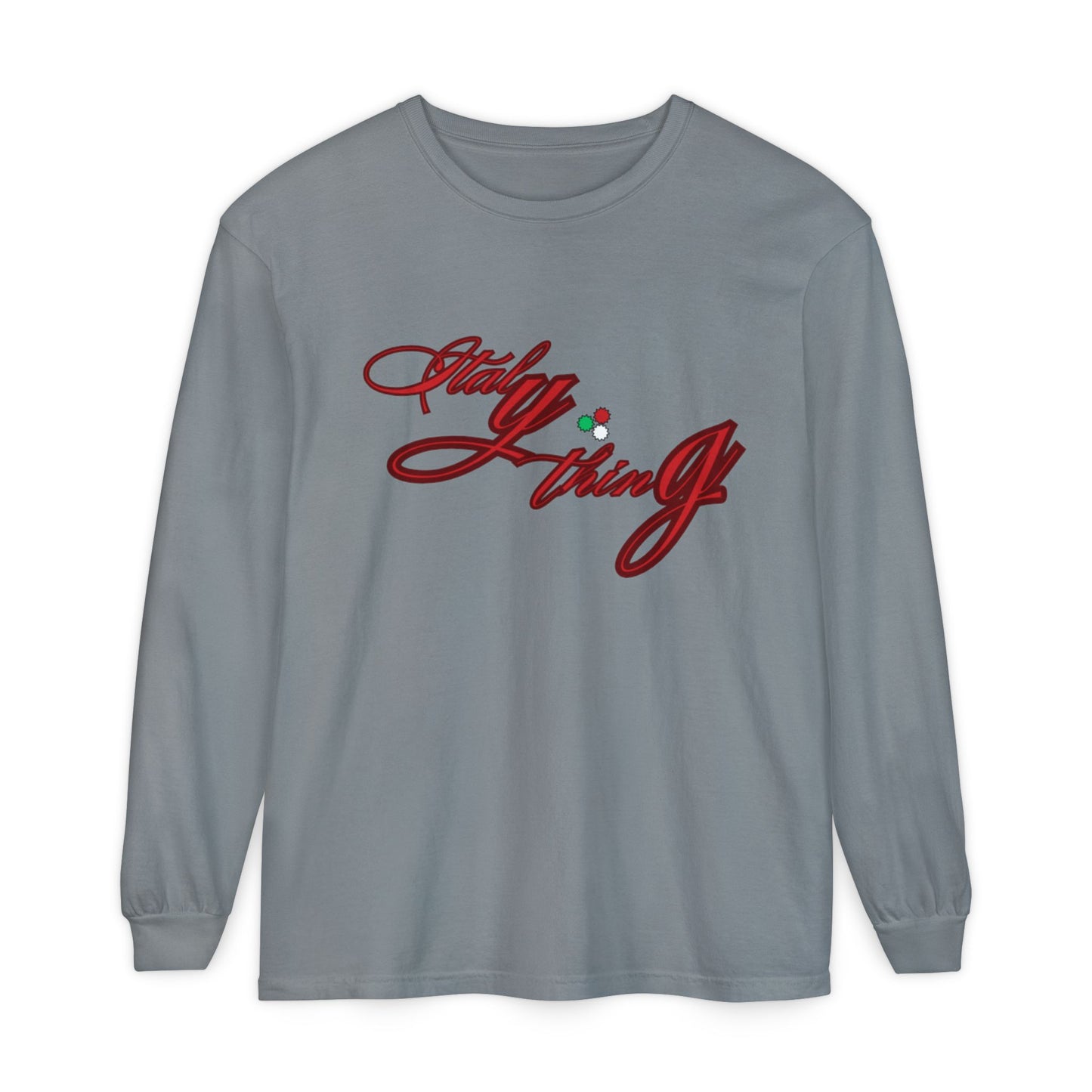 Italything Logo Unisex Long Sleeve T-Shirt – Perfect for Holidays & Casual Wear